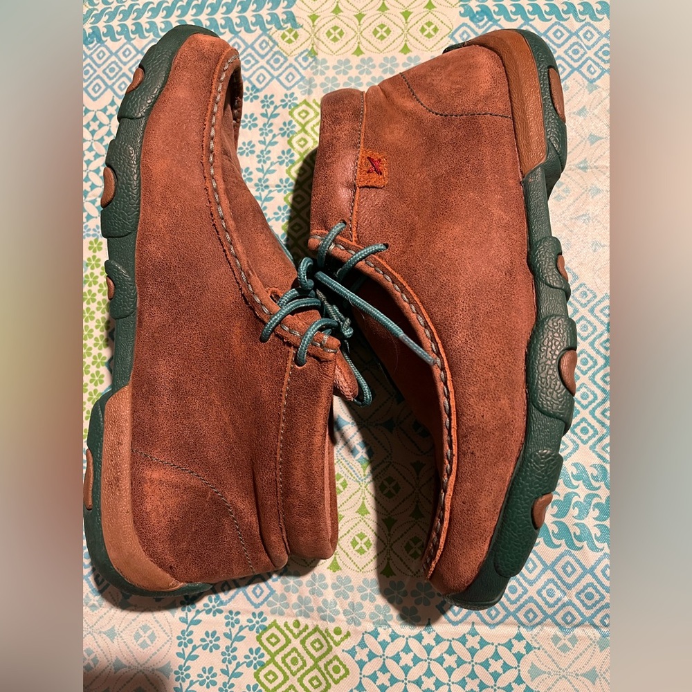Twisted X Men's Brown and Teal Chukka Boots - Picture 3 of 8